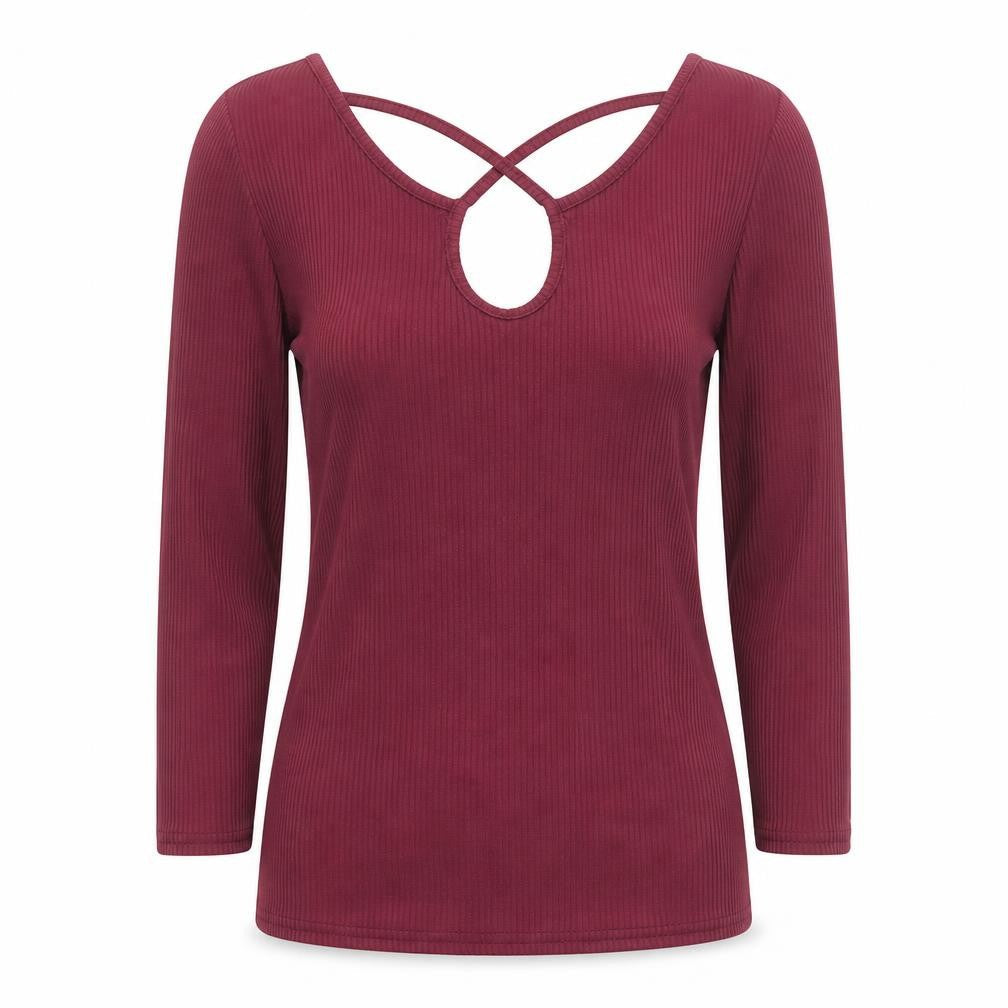 New Look Womens Purple  Polyester Camisole T-Shirt Size 10 Scoop Neck - Ribbed