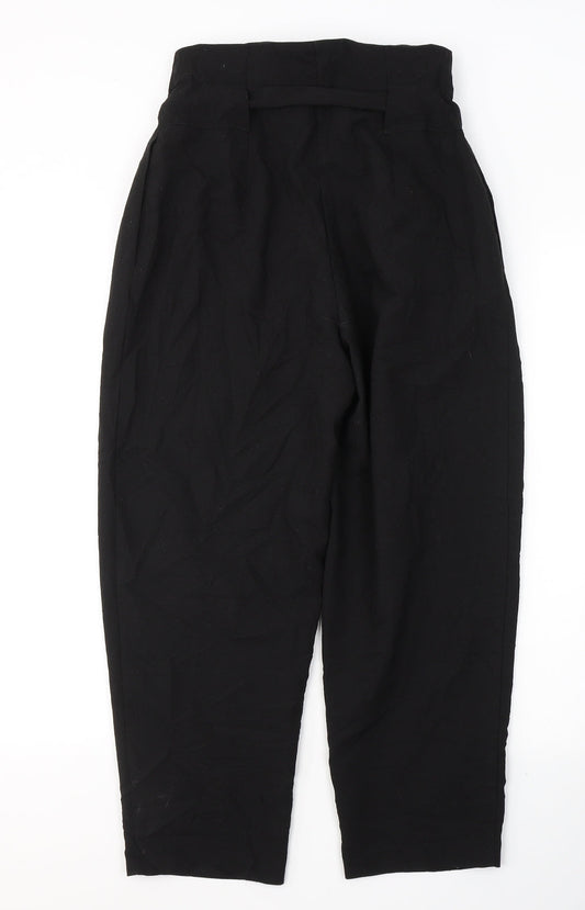 ASOS Womens Black  Polyester Trousers  Size 8 L23 in Regular Button