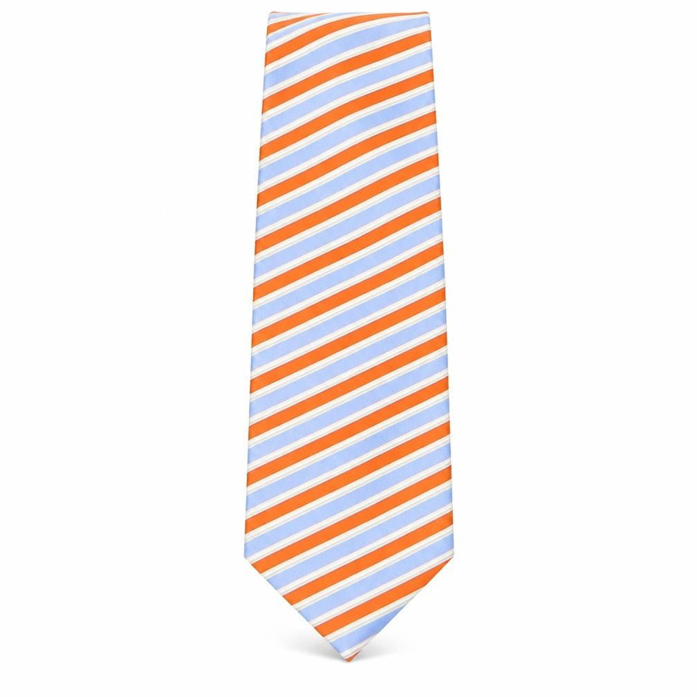 Max Phillipe  Mens Multicoloured Striped Silk Pointed Tie One Size
