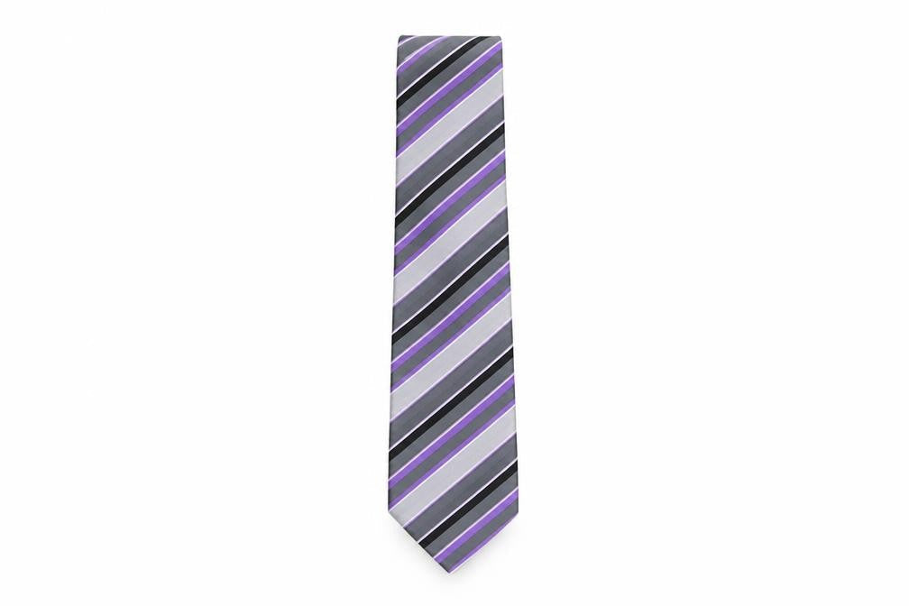 NEXT Mens Multicoloured Striped Polyester Pointed Tie One Size