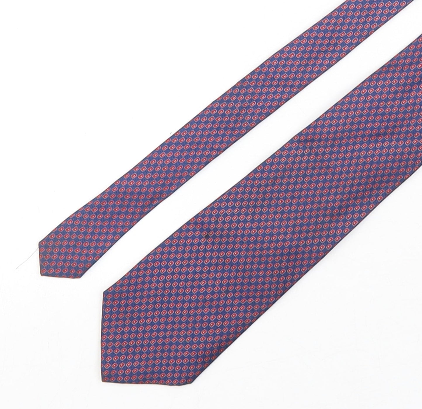 Debenhams  Mens Multicoloured Geometric Silk Pointed Tie One Size