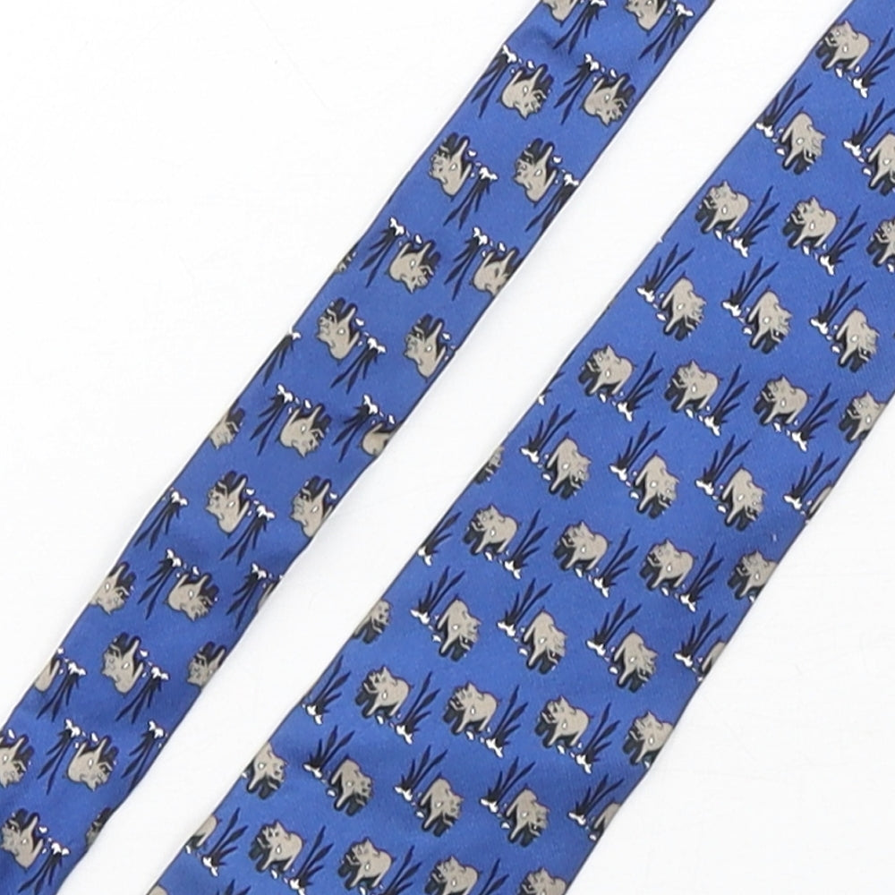 Cabouchon Mens Multicoloured Geometric Silk Pointed Tie One Size - Hippo