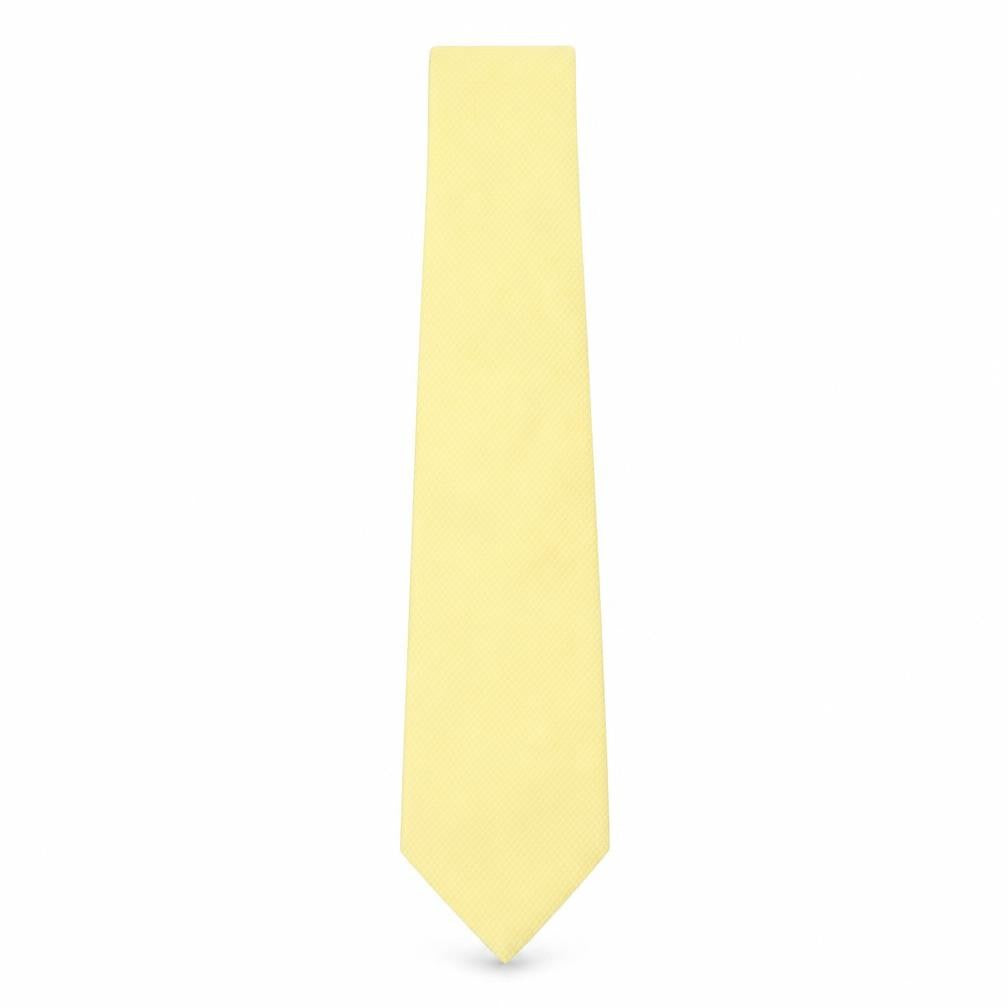 Benjamin James Mens Gold Grenadine Silk Pointed Tie One Size