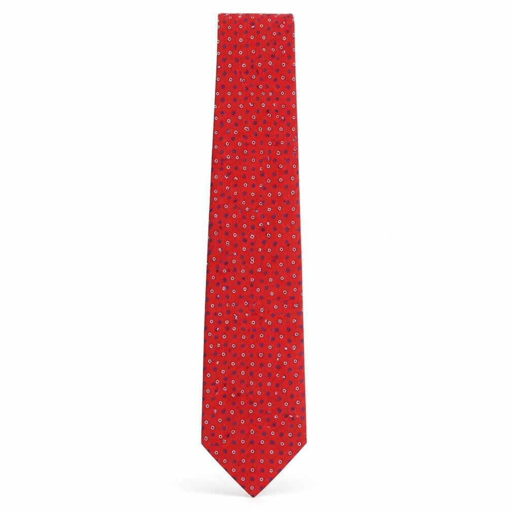 Milano Mens Multicoloured Geometric Silk Pointed Tie One Size