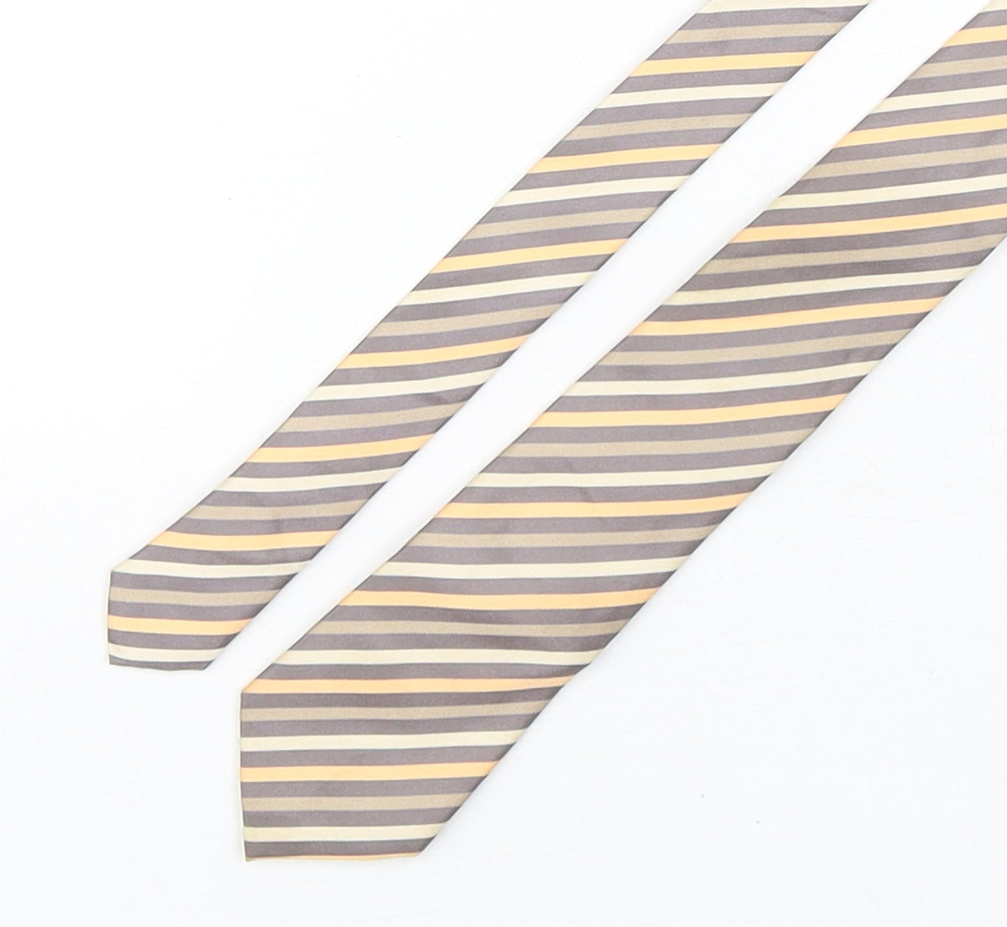 Tom Harrison  Mens Multicoloured Striped Silk Pointed Tie One Size