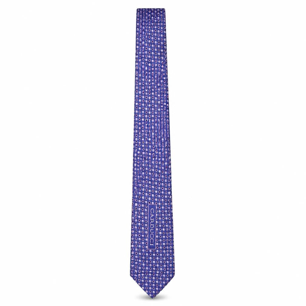 Carducci Mens Multicoloured Striped Silk Pointed Tie One Size