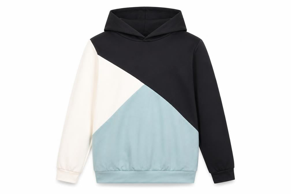 SheIn Girls Multicoloured Colourblock Polyester Pullover Hoodie Size 11-12 Years  Pullover