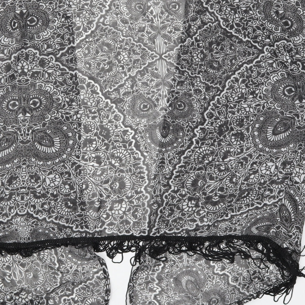 Atmosphere Womens Black Paisley  Kimono Jacket Size S