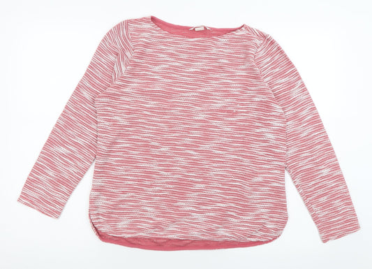 H&M Womens Pink Crew Neck  Polyester Pullover Jumper Size S