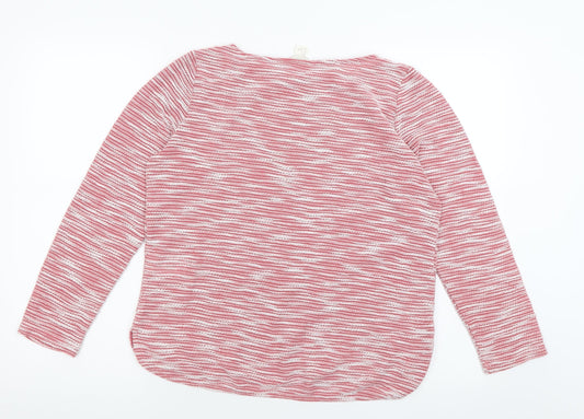 H&M Womens Pink Crew Neck  Polyester Pullover Jumper Size S