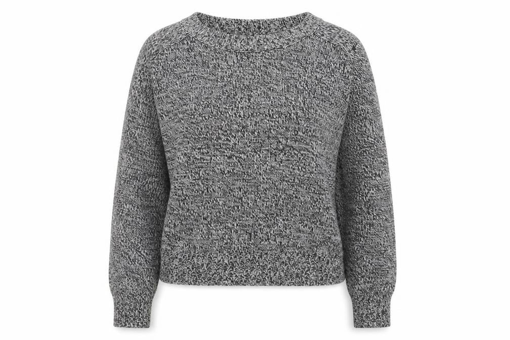 H&M Womens Grey Crew Neck  Acrylic Pullover Jumper Size M