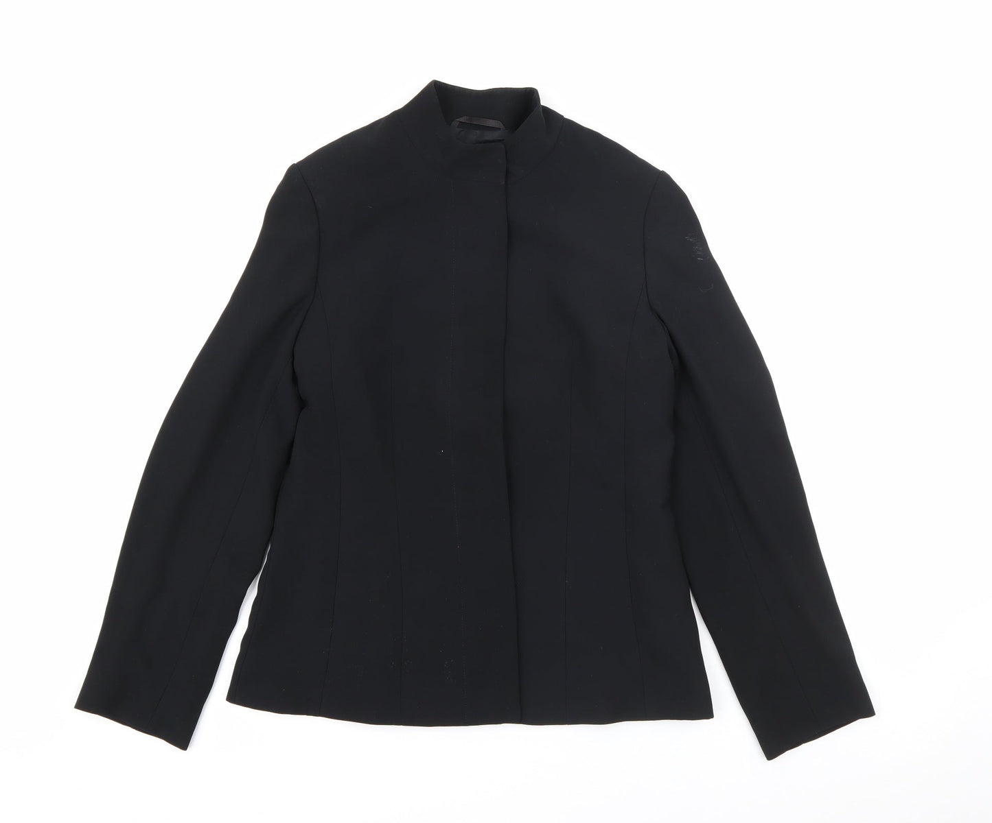 Per Una Womens Black   Jacket  Size 10  Button