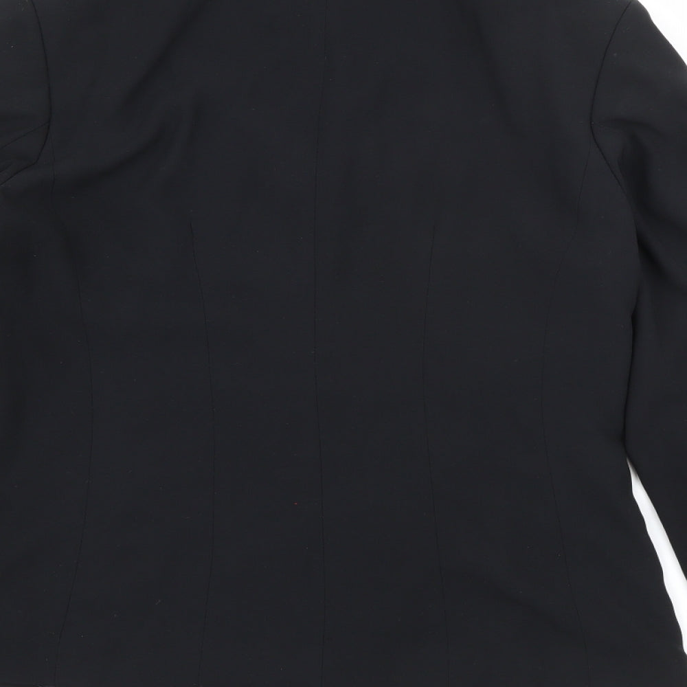 Per Una Womens Black   Jacket  Size 10  Button