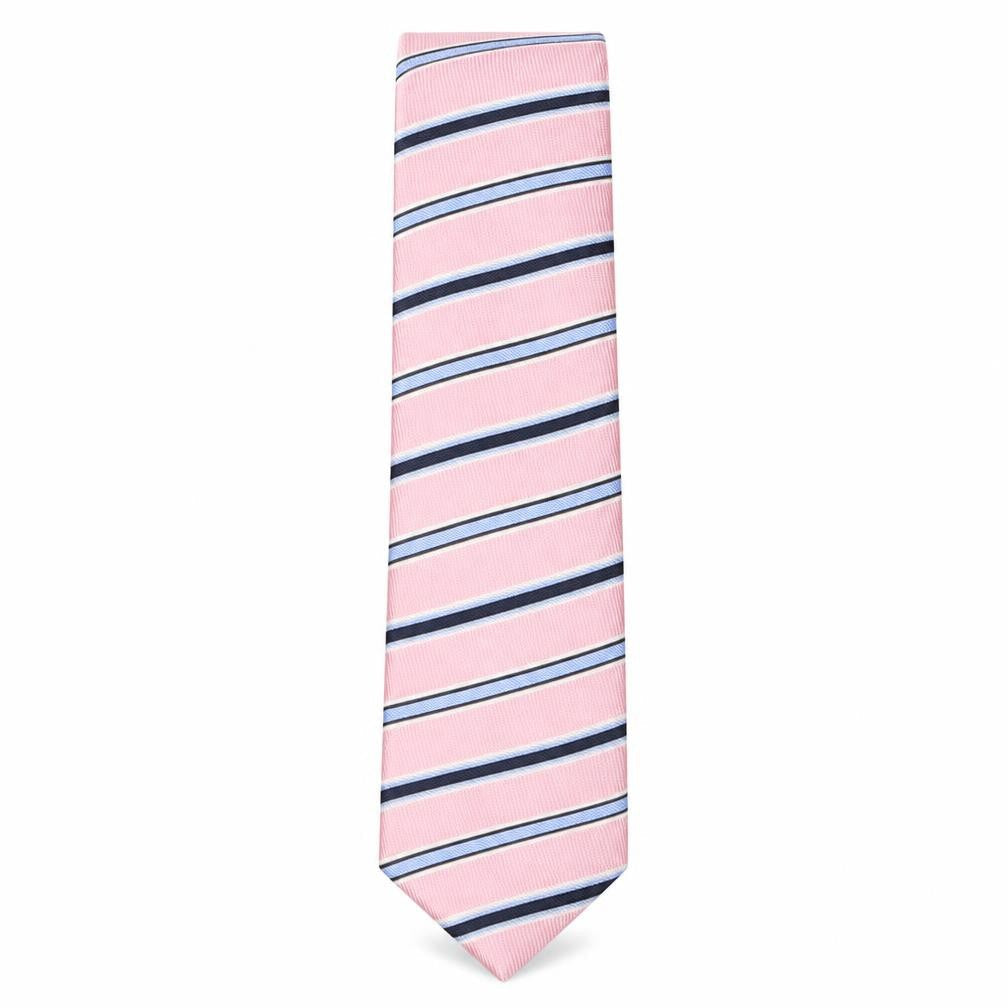 Michaelis Mens Multicoloured Striped Silk Pointed Tie One Size