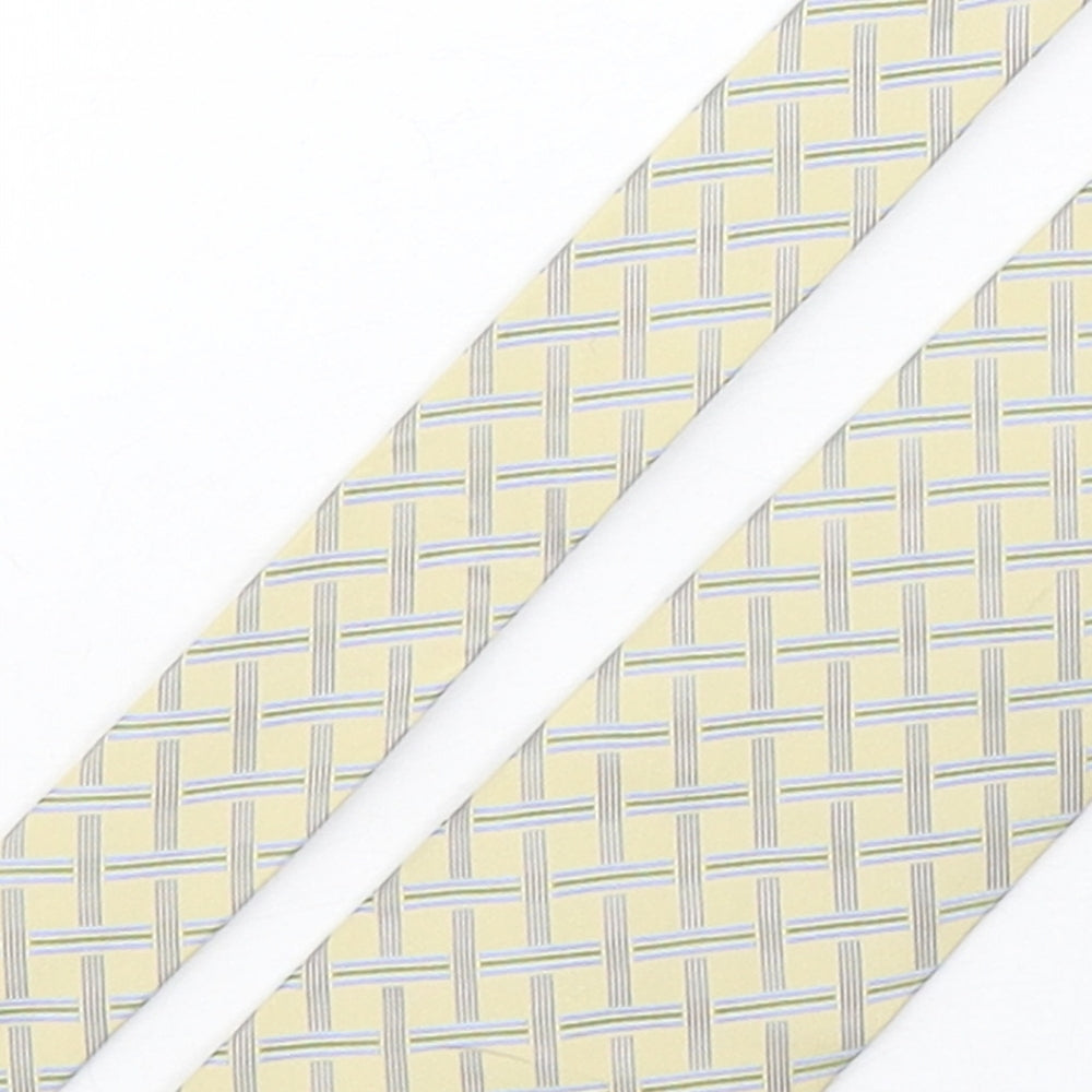 Osborne Mens Multicoloured Plaids & Checks Silk Pointed Tie One Size