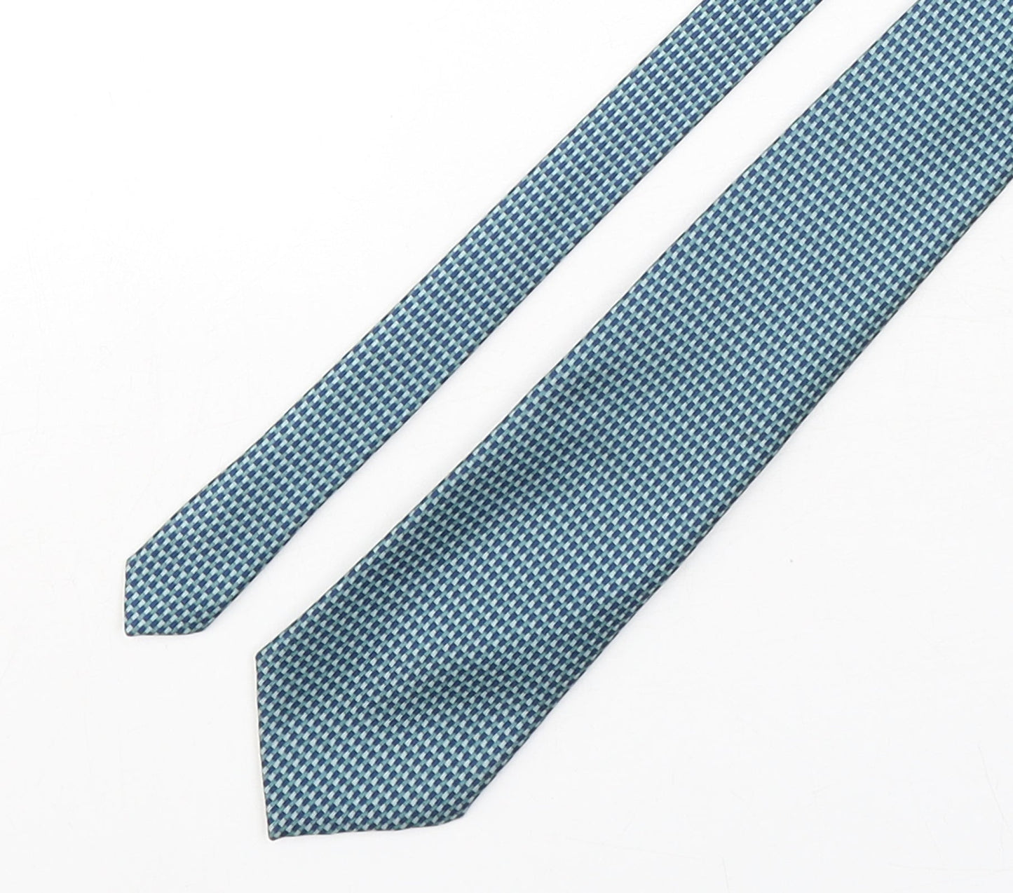 Debenhams  Mens Multicoloured Geometric Silk Pointed Tie One Size