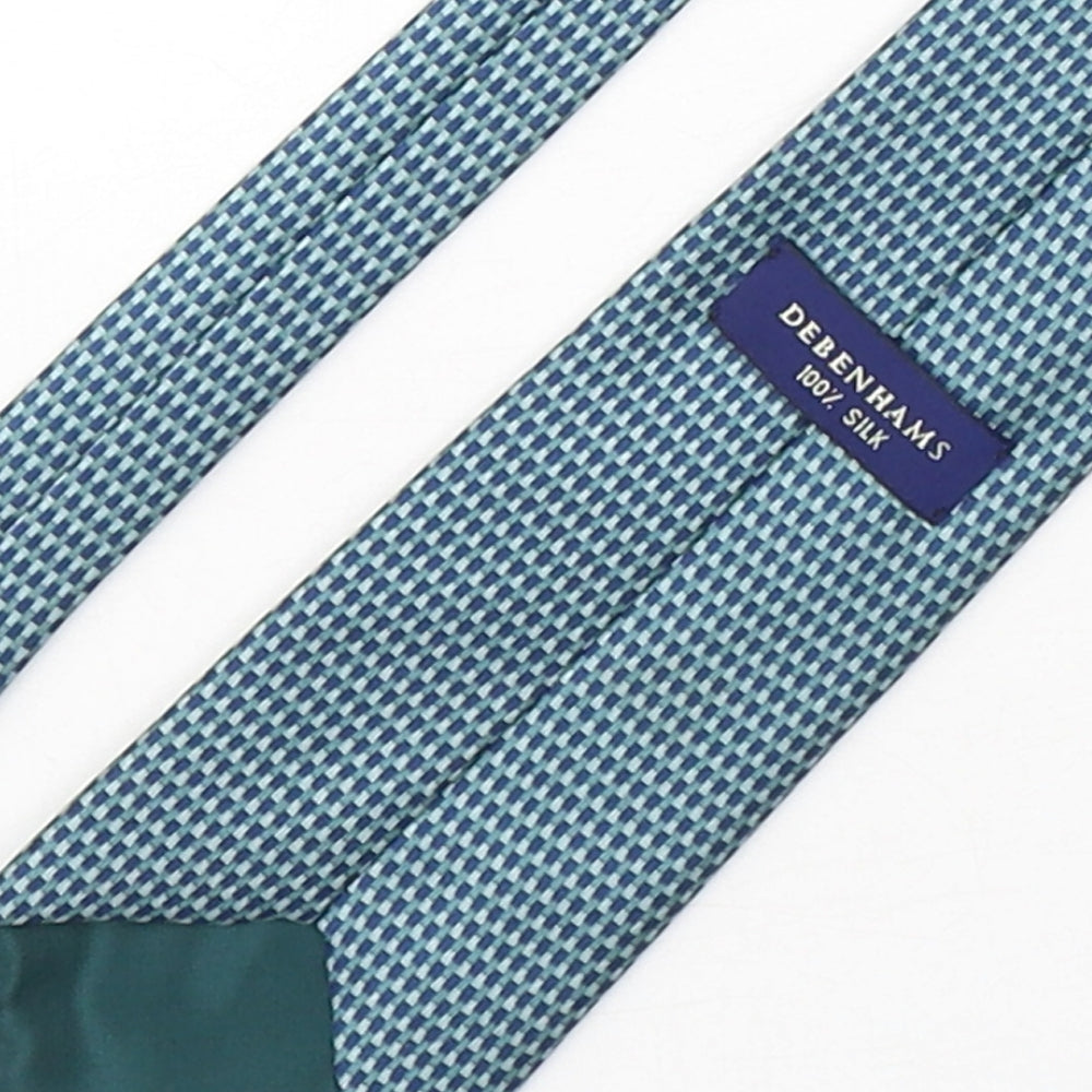 Debenhams  Mens Multicoloured Geometric Silk Pointed Tie One Size