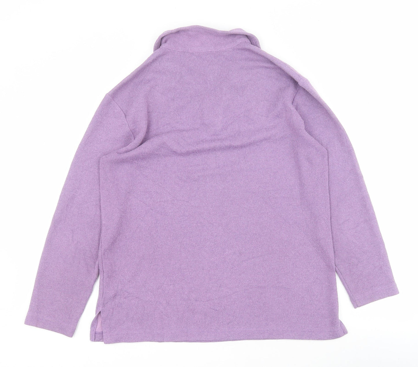 Debenhams Womens Purple High Neck  Polyester Pullover Jumper Size 12