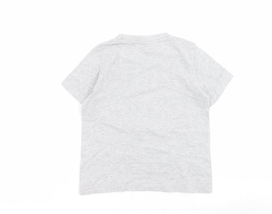 ABD Ltd Boys Grey  Cotton Pullover Polo Size 4-5 Years Round Neck Pullover - Peppa Pig