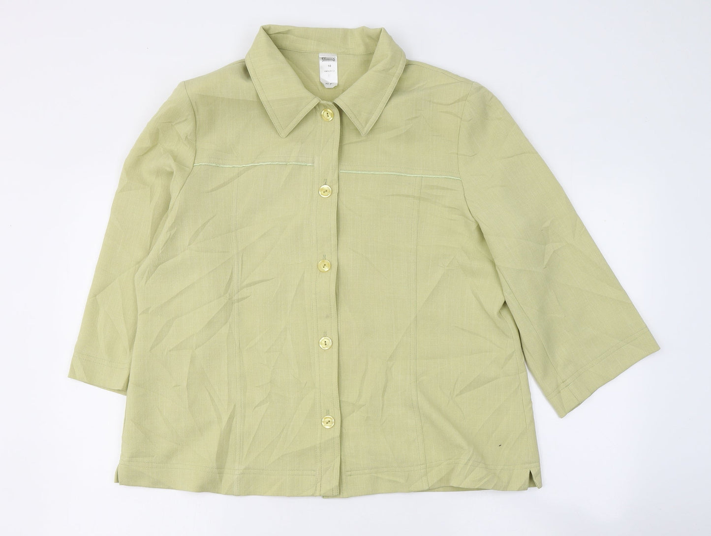 SLIMMA Womens Green   Jacket Blazer Size 18  Button