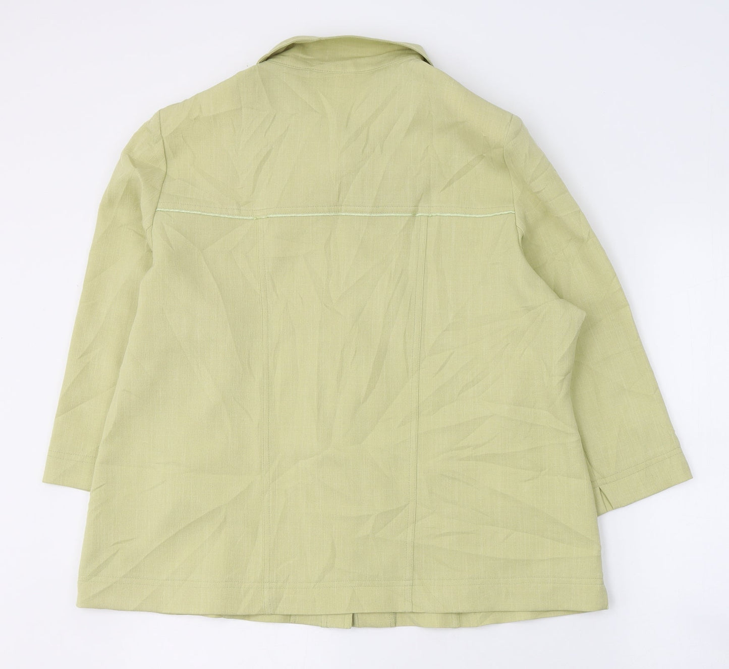 SLIMMA Womens Green   Jacket Blazer Size 18  Button