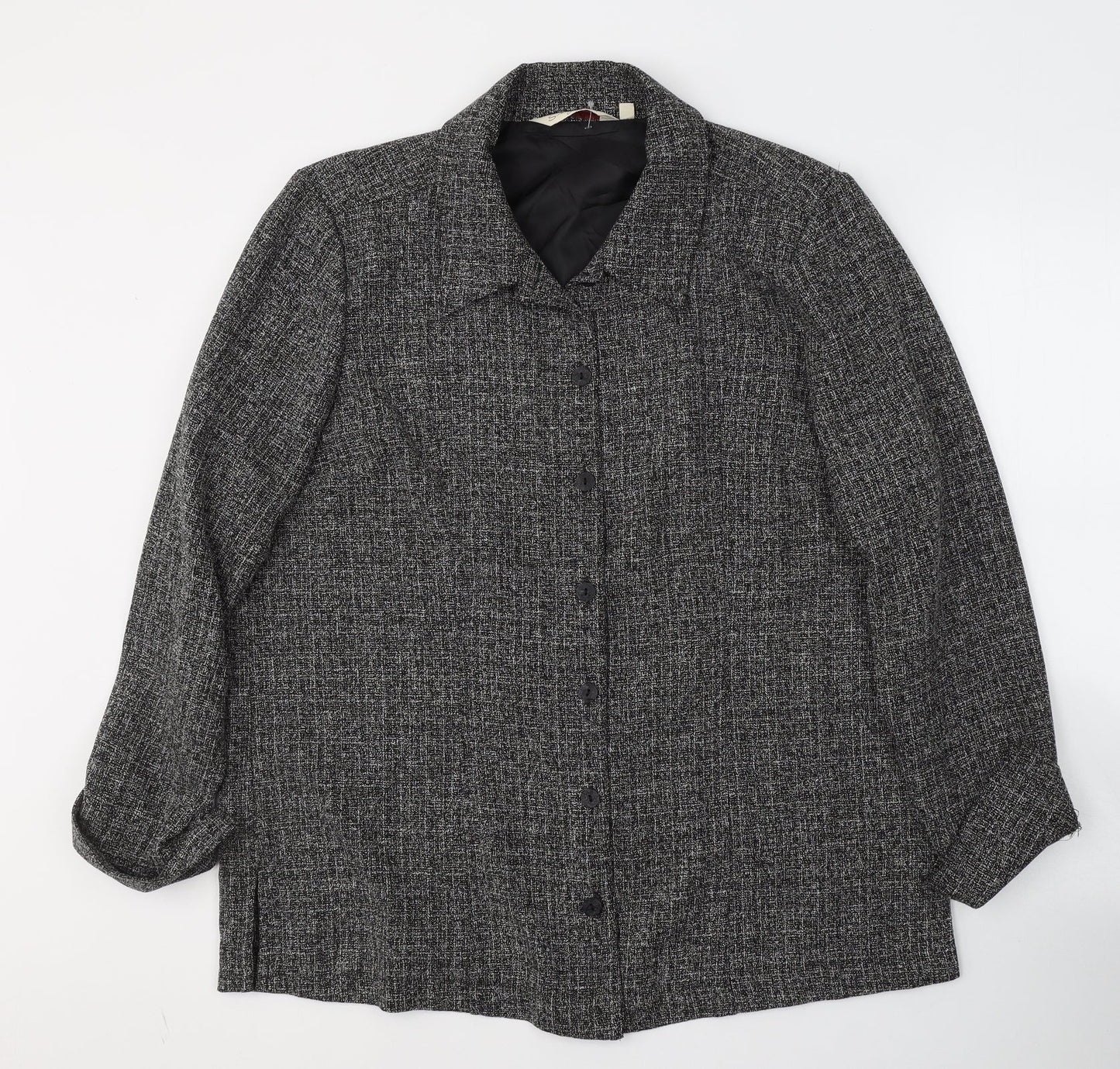 EWM Womens Black   Jacket Blazer Size 18  Button