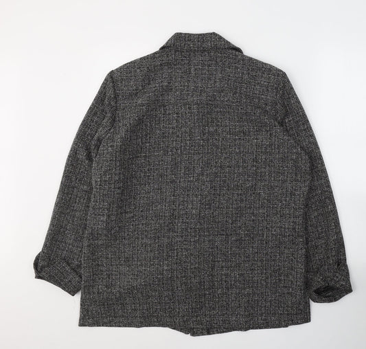 EWM Womens Black   Jacket Blazer Size 18  Button