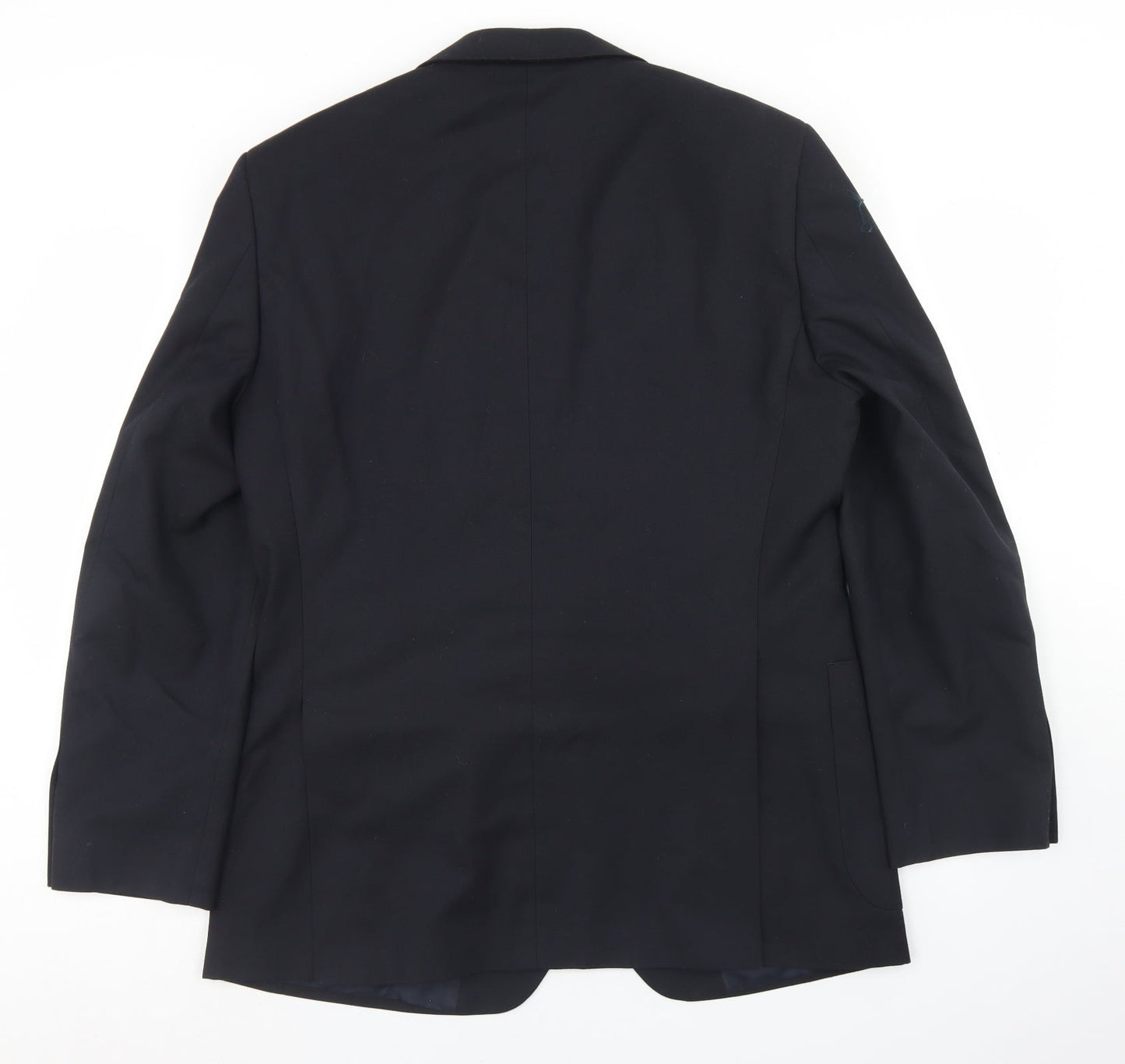 Marks and Spencer Mens Blue  Polyester Jacket Blazer Size 40