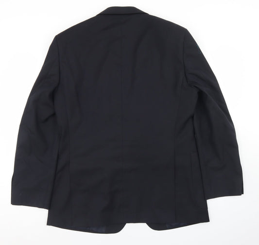 Marks and Spencer Mens Blue  Polyester Jacket Blazer Size 40