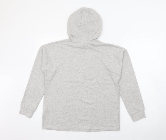 Marks and Spencer Girls Grey  Viscose Pullover Hoodie Size 12-13 Years