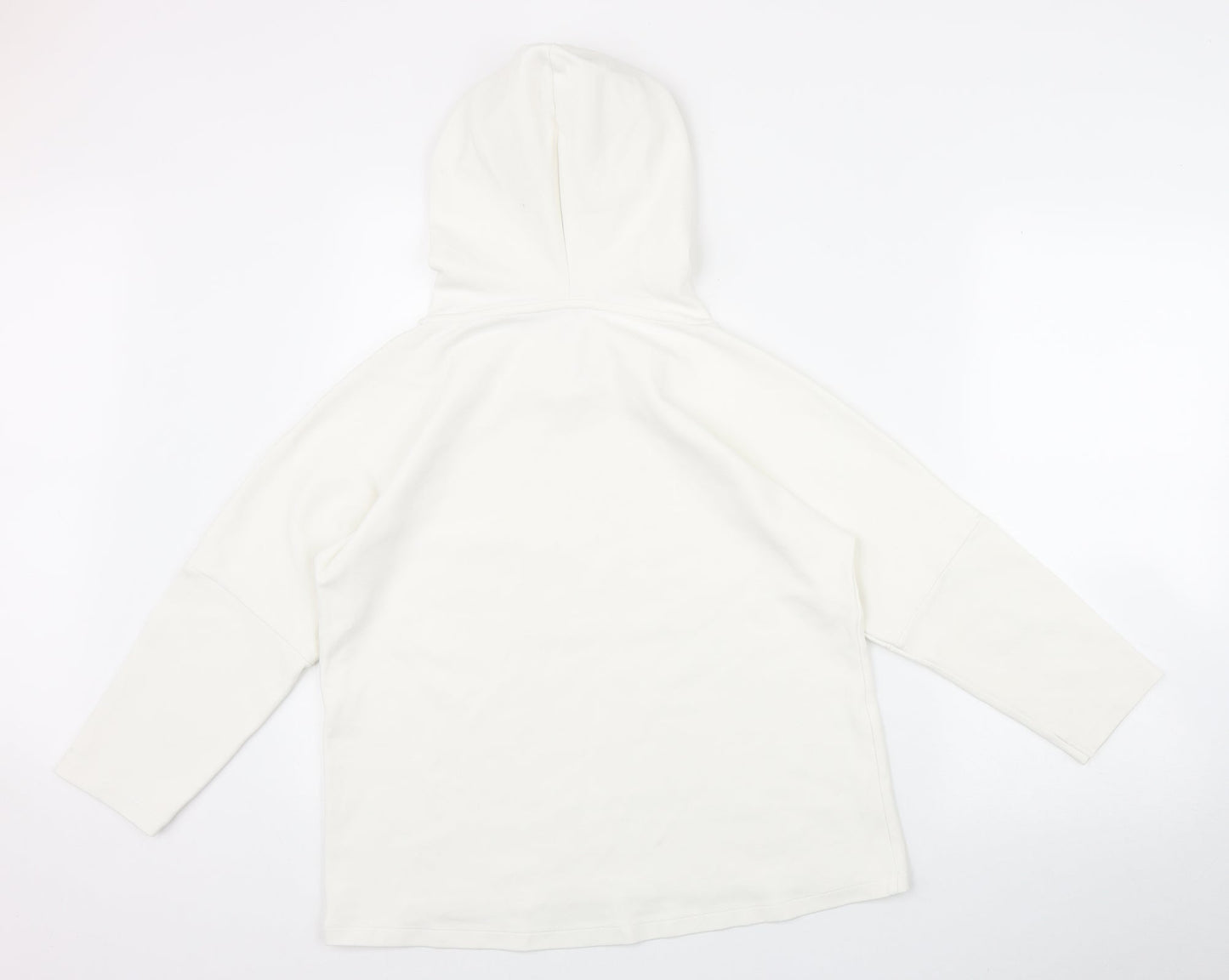 Jack Wills Sports Womens White  Cotton Pullover Hoodie Size 6