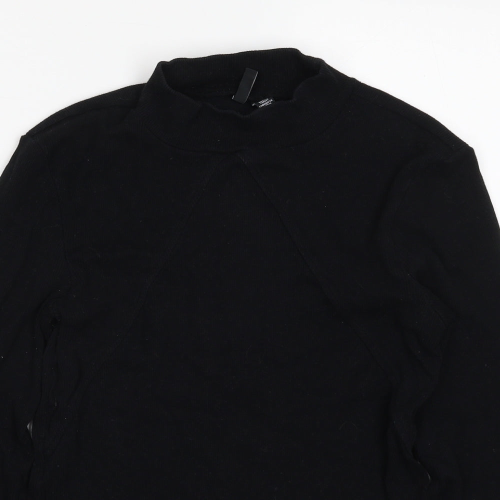 VERO MODA Womens Black  Cotton Pullover Sweatshirt Size M  Pullover