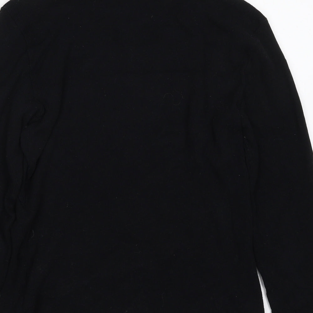 VERO MODA Womens Black  Cotton Pullover Sweatshirt Size M  Pullover