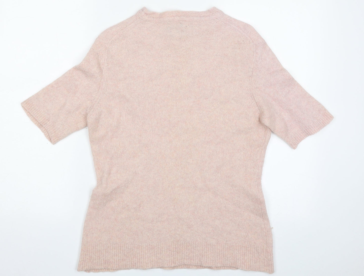 Celtic Womens Pink Crew Neck  Wool Pullover Jumper Size L