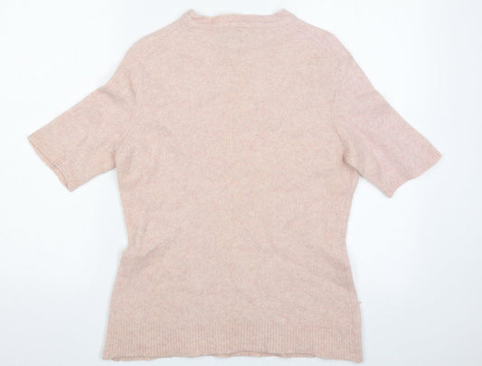 Celtic Womens Pink Crew Neck  Wool Pullover Jumper Size L