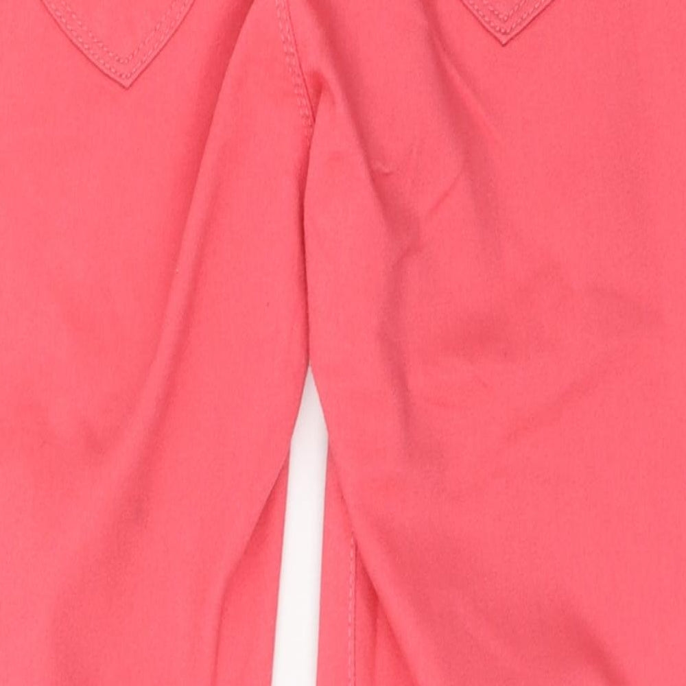 Eden Womens Pink  Cotton Jegging Jeans Size 12 L25 in Regular