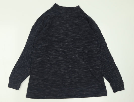 NEXT Womens Blue Crew Neck  Polyester Pullover Jumper Size 8