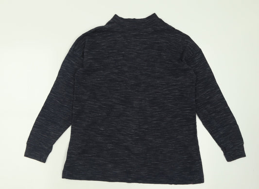 NEXT Womens Blue Crew Neck  Polyester Pullover Jumper Size 8