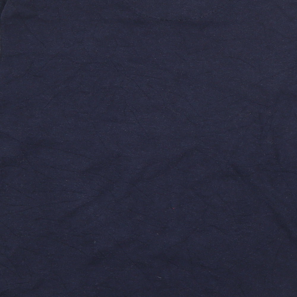 Marks and Spencer Mens Blue V-Neck  Viscose Pullover Jumper Size S