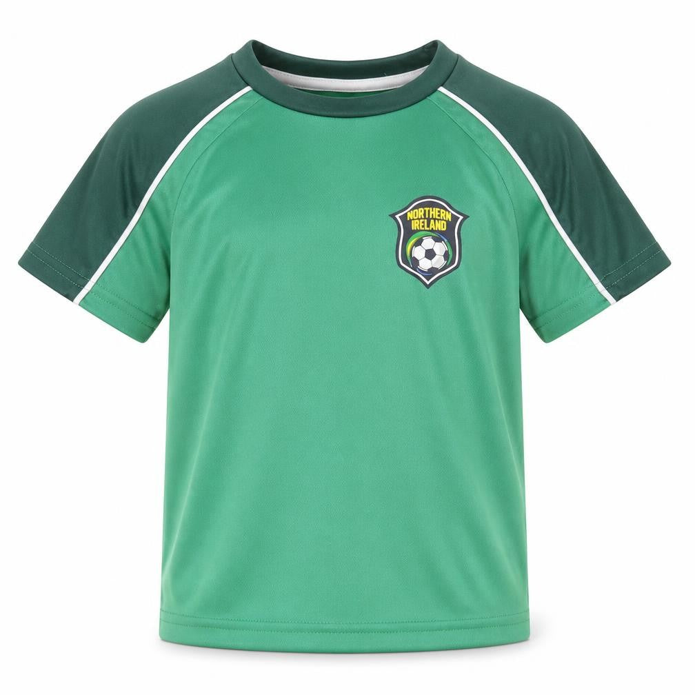 Dunnes Boys Green  100% Polyester Pullover Polo Size 3-4 Years Crew Neck Pullover