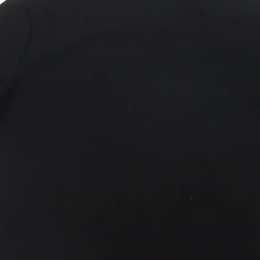 Savida Womens Black Crew Neck  Polyester Pullover Jumper Size L