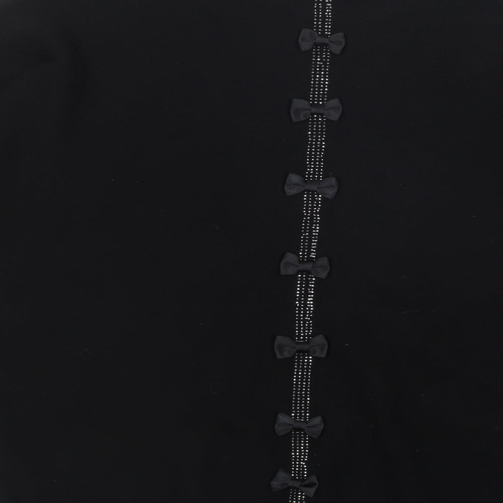 Gerard Womens Black Crew Neck  Viscose Pullover Jumper Size XL