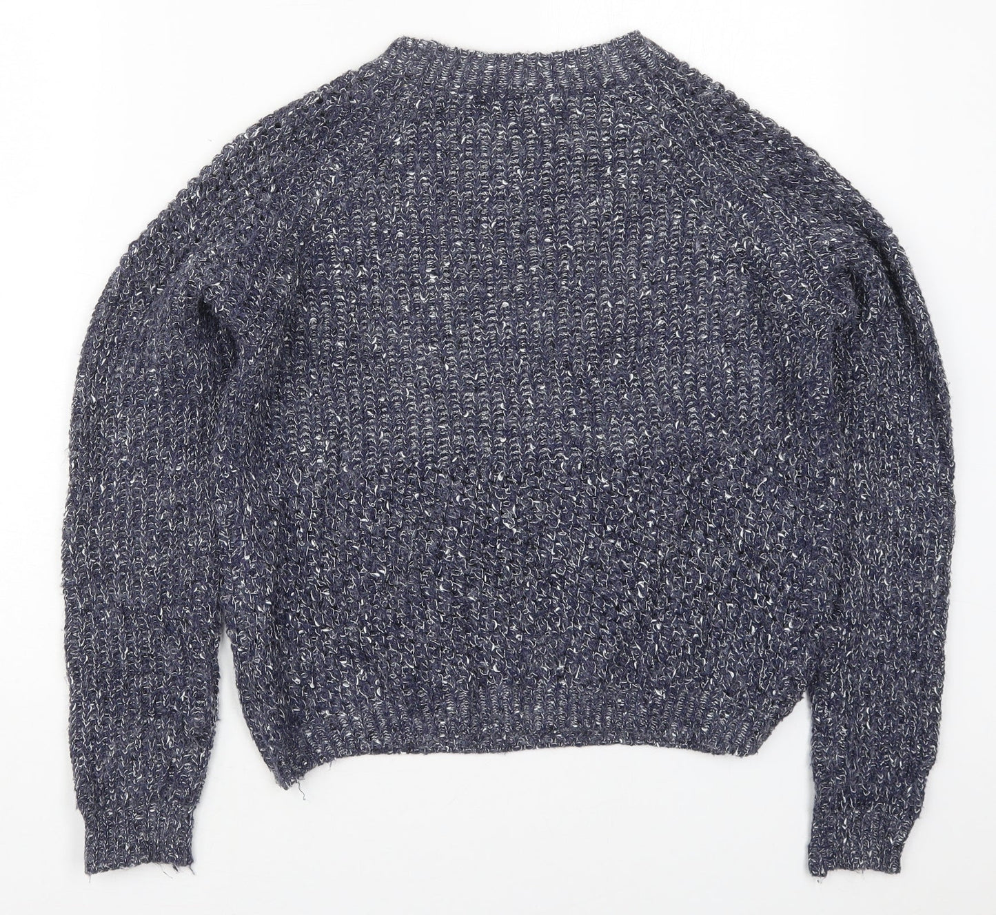 Izabel London Womens Blue Crew Neck  Acrylic Pullover Jumper Size 10