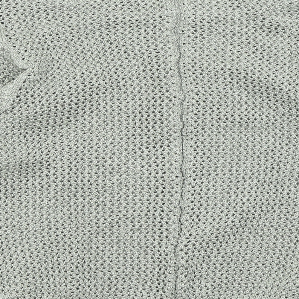 Marks and Spencer Womens Green Boat Neck  Polyester Pullover Jumper Size 14