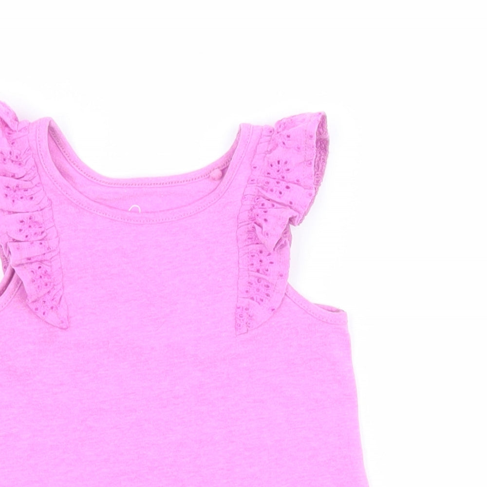 NEXT Baby Purple  Polyester Jersey Tank Size 3-6 Months Round Neck Pullover