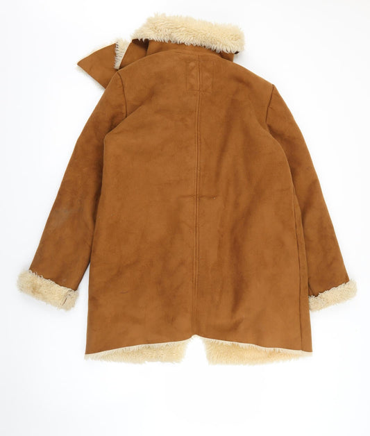 Pull & Bear Womens Brown   Jacket  Size M  Snap
