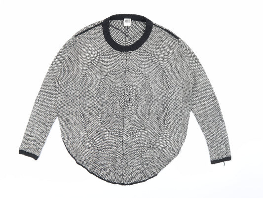 VERO MODA Womens Black Crew Neck  Acrylic Pullover Jumper Size S