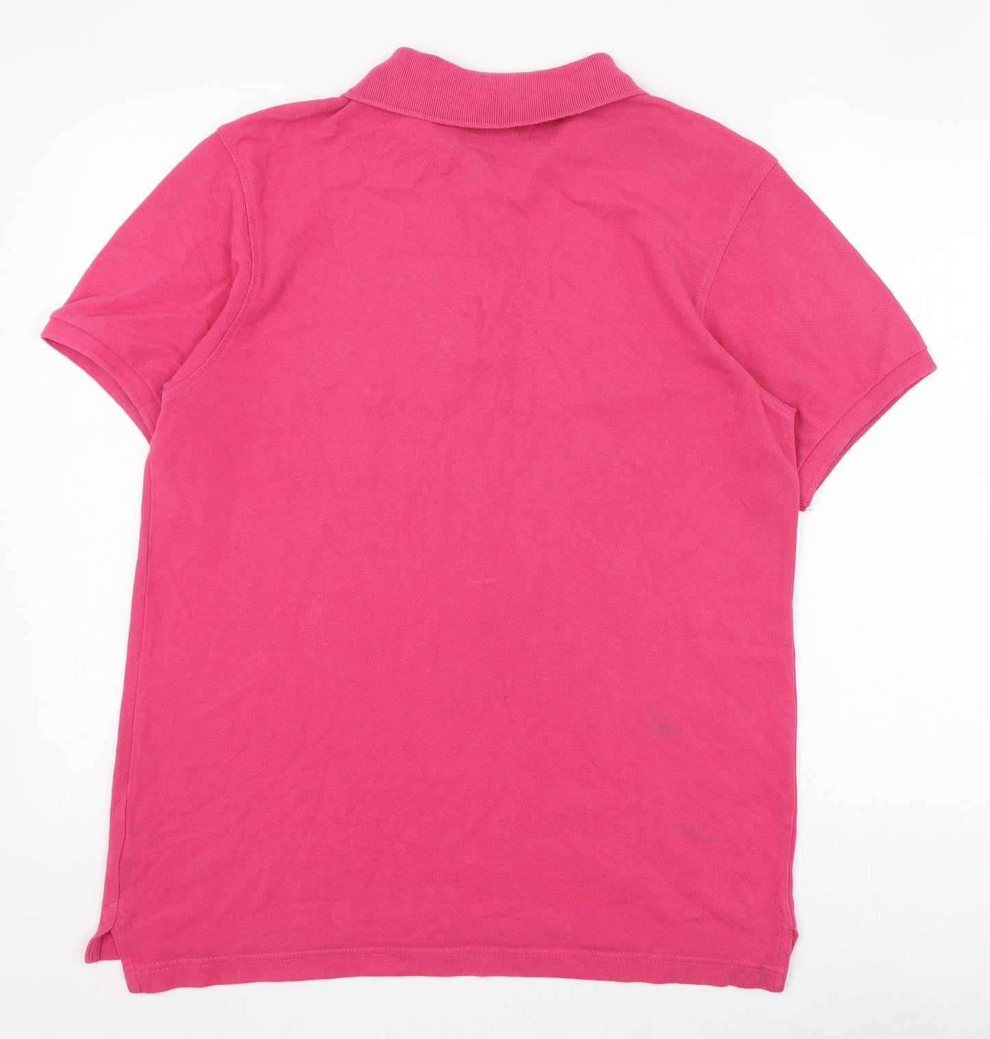 Industrialize Mens Pink  Cotton  Polo Size M Collared Button
