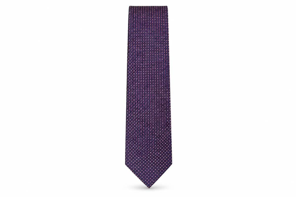 Marks and Spencer Mens Multicoloured Plaids & Checks Polyester Pointed Tie One Size