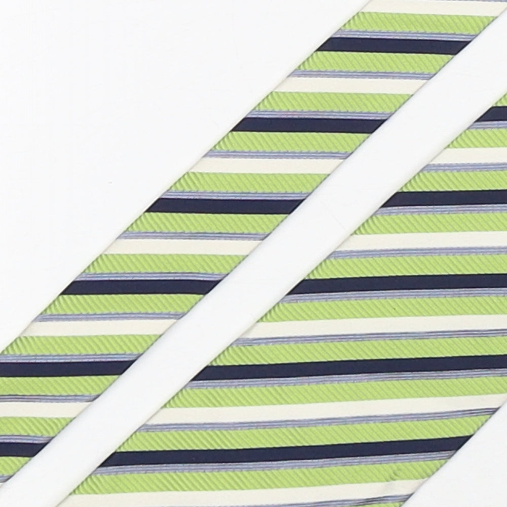 Royal Class Mens Multicoloured Striped Silk Pointed Tie One Size